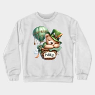 St Patricks Day Teddy Bear Crewneck Sweatshirt